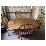 Oak Table and 6 Chairs