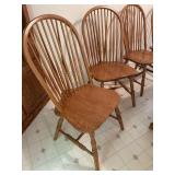 [6] OAK DINING CHAIRS