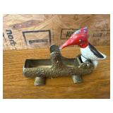 Vintage Wood Pecker Tooth Pick Holder