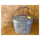 VINTAGE Coal Miners 4pc TIN LUNCH BOX