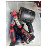 TOTE WITH ASSORTED FLASH LIGHTS