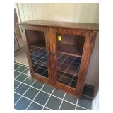 OAK 2 DOOR CABINET