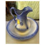 Blue Picther and Bowl
