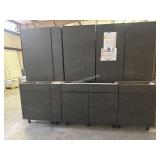 [9pc] NOBILIA BLACK CABINET SET