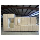 [15pc] Virginia Oak Cabinet Set