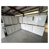 [14pc] Stone Harbor Gray Kitchen Cabinet Set
