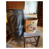 Hamper and Trash Can