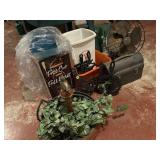 Plastic Chair and Various Items