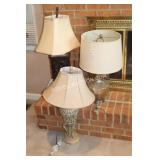 3 TABLE LAMPS
