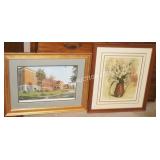 ARTIST SIGNED FLORAL PRINT