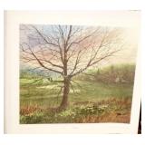 4 UNFRAMED ROBERT TINO SEASONS PRINTS