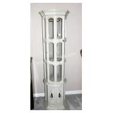 PLASTIC OCTAGON CURIO CABINET