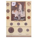 FRAMED WARTIME COINAGE SET