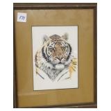 LION HEAD FRAMED PRINT