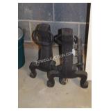 PAIR FIREPLACE ANDIRONS