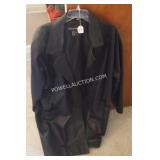 LEATHER COAT, SHOES, UMBRELLAS