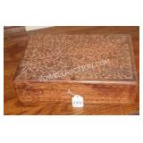 CARVED WOODEN BOX