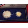 1987 GOLD & SILVER CONSTITUTION COINS IN CASE 1987 GOLD & SILVER CONSTITUTION COINS IN CASE