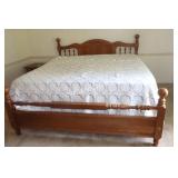 OAK KING SIZE BED