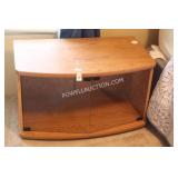 GLASS DOOR TV STAND