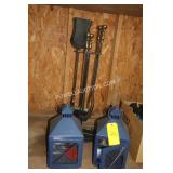 FIREPLACE TOOLS & CANDLE LANTERN PAIR