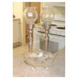 FRUIT BOWL AND CANDLESTICK PAIR