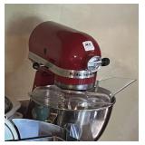 KITCHEN-AID STAND MIXER WITH BOWL, ETC.