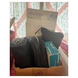 [2pc] Boxes with med supplies and avon bottles