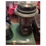 COLEMAN COOK STOVE, 1975 COLEMAN LANTERN AND
