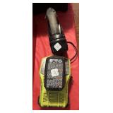 RYOBI 18V SANDER W/CHARGER AND 2 BATTERIES