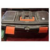 BLACK & DECKER TOOL BOX W/TOOLS AND SUPPLIES