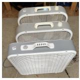 3 PORTABLE WINDOW FANS