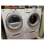 WHIRLPOOL DUET SPORT FRONT LOAD WASHER AND