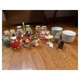 COLLECTION OF SALT AND PEPPER SHAKERS