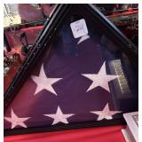 SERVICE MEMBER SERVICE FLAG IN DISPLAY CASE