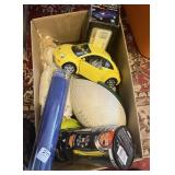 Box With Assorted Toys [cars, barbie, ect]