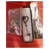 ASSORTED COSTUME NECKLACES AND JEWELRY