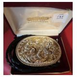 CRUMRINE BELT BUCKLE AND BOLO