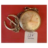 KALTRON 17 JEWEL POCKET WATCH - CRYSTAL IS
