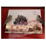 MIRRORED TRAY W/ASSORTED JEWELRY