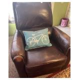 Leather Nail Head Recliner