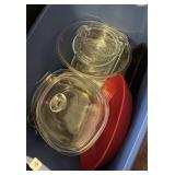 ASSORTED COOKWARE [PYREX, ANCHOR HOCKING