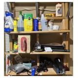 CONTENTS OF SHELVES: HAND HELD VACS, ELECTIRC