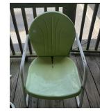 [2] Shell Back Metal Chairs