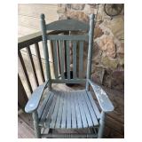 Wooden Rocker and Home Made Table
