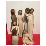 4 WILLOW TREE FIGURINES - ONE HAS BROKEN HAND