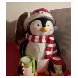 PENGUIN AND BASSET HOUND COOKIE JARS