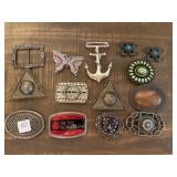 ASSORTED BELT BUCKLES: WORLDS FAIR AND OTHERS