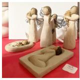 6 WILLOW TREE FIGURINES