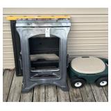 SAW HORSES & ROLLING GARDEN STOOL